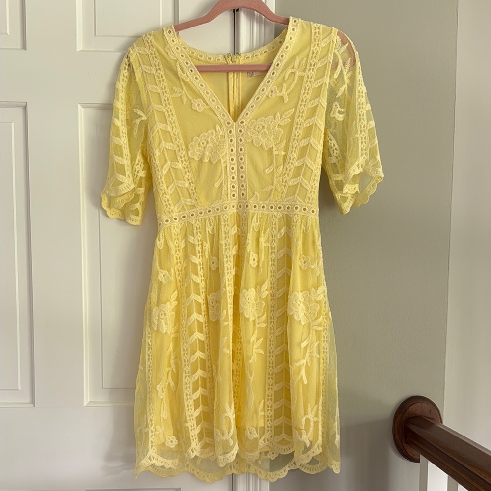 Altar’d State Butter Yellow Summer Dress